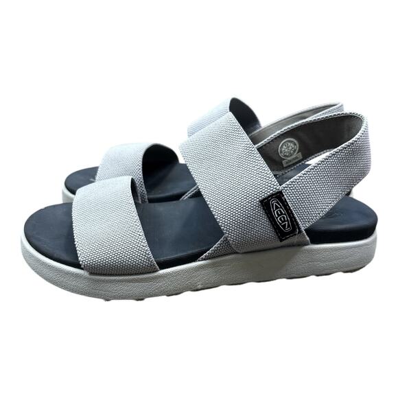 KEEN Elle Womens Gray Double Strap Slip On Slingback Sandals Size 6.5 - Picture 3 of 7